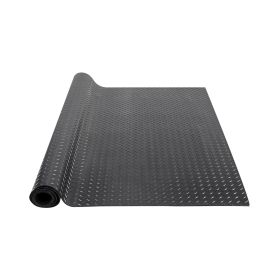 Diamond-Plate Rubber Flooring Roll, 3 Mm X 4 Ft X 10 Ft Garage Floor Mat, SBR Rubber