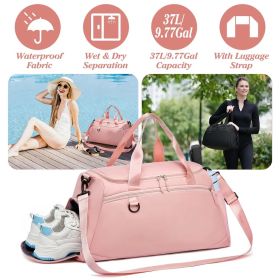 Gym Duffle Bag with Shoe Compartment, 37L