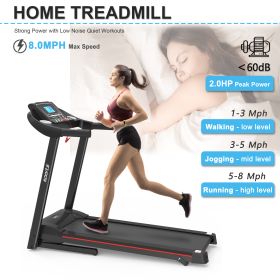 Fitshow App Home Foldable Treadmill With Incline, Folding Treadmill For Home Workout