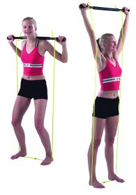 CanDo Padded Exercise Bar with Tubing