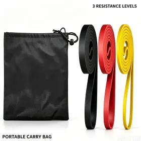 Set of 3 Heavy Duty Resistance Band Loop Exercise Yoga Workout Power Gym Fitness (US