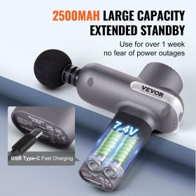 VEVOR Massage Gun Deep Tissue, Percussion Muscle Massager For Athletes - With 5 Speed
