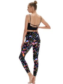 Women's High Waisted, Tummy-controlling, Non-see-through Yoga Pants With Pockets, Suitable