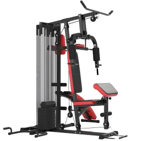 Multi Home Gym Equipment, Workout Station with Sit up Bench, Push up Stand, Dip Station