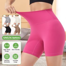 4 Sizes-5 Colors Option -- Women's High Waist Biker Shorts Tummy Control Pants Athletic