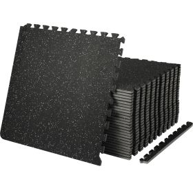 VEVOR 25 PCS Thick Gym Floor Mats, EVA Foam & Rubber Top Interlocking Workout Floor Mats