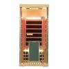 Wizzisaunas 1-Person Hemlock Full-Glass Infrared Sauna