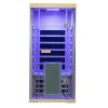Wizzisaunas 1-Person Hemlock Full-Glass Infrared Sauna