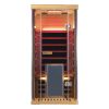 Wizzisaunas 1-Person Red Cedar Full-Glass Infrared Sauna