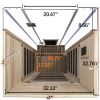 Wizzisaunas 1-Person Red Cedar Full-Glass Infrared Sauna