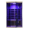 Wizzisaunas 2-Person Red Cedar Full-Glass Infrared Sauna