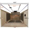 Wizzisaunas 2-Person Red Cedar Full-Glass Infrared Sauna