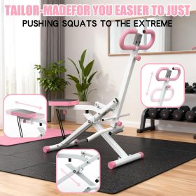 Squat Machine For Home, Assist Trainer For Glutes Workout Foldable With Resistance Bands