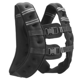 Weighted Vest, 16 Lbs Weight Vest With Reflective Stripe, Adjustable Buckle Body Weight