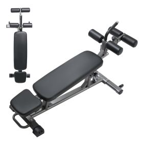 Sit Up Bench, Decline Ab Bench With Reverse Crunch Handle, With 4 Adjustable Height