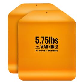 Curved Weight Vest Plates, 5.75 LB Pairs, Premium Steel Tactical Weighted Plates For Vest