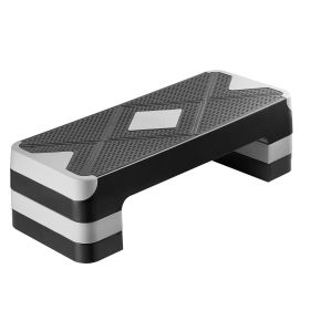 Aerobic Exercise Step Platform, 28-Inch Workout Aerobic Stepper, Height Adjustable Fitness