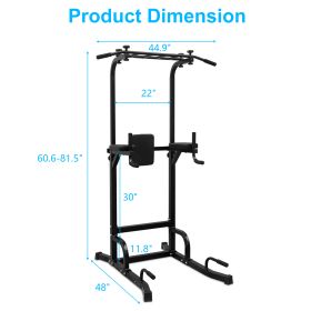 Power Tower Pull Up Bar Workout Dip Station For Strength Training, Suitable For Home Gym