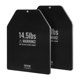 Weight Vest Plates, 14.5 LB Pairs, Premium Steel Weighted Plates, Contoured Ergonomic Fit