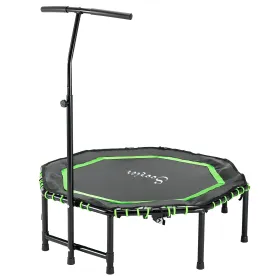 48" Mini Trampoline, Foldable Trampoline with Adjustable Handle Bar for Adults Exercise