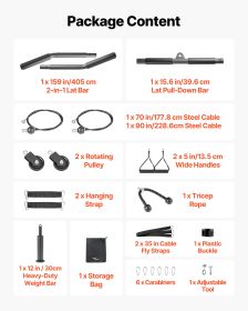 Pulley System, 2 PCS LAT And Lift Pulley System, Gym Rack Pulleys Attachment With Two