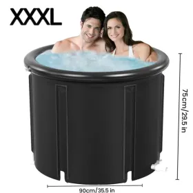 XXL Ice Bath Tub, 102 GL Cold Plunge Tub, Portable Plunge Pool, Multi-level Portable