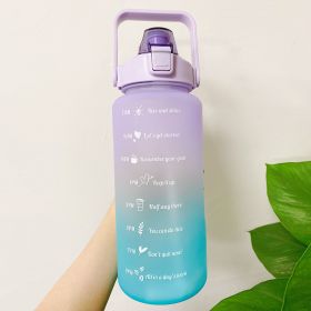 2L Motivational Water Bottle with Time Markers & Bounce Lid