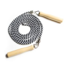 CAP Adjustable Cotton Jump Rope with Wooden Handle