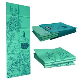 Wai Lana Folding Yoga Mat & Tote, Wandering Elephants
