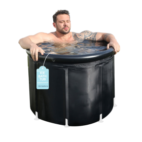 XXL Ice Bath Tub,102 GL Cold Plunge Tub,Portable Plunge Pool,multi-level Portable Bathtub
