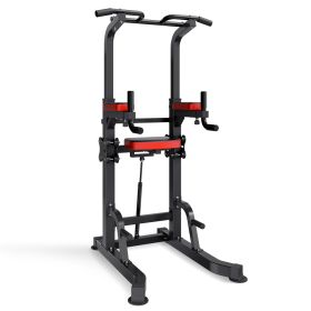 Pull Up Bar, 330 LBS Power Tower Dip Station, Workout Dip Station With H-Shaped Stable (32692737)
