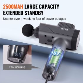 VEVOR Massage Gun Deep Tissue, Percussion Muscle Massager For Athletes - With 8 Speed