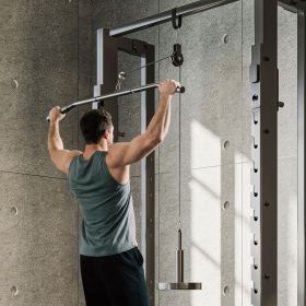 Weight Cable Pulley System for Home Gym with Universal Loading Pin for LAT Pull Down