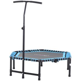 4.5ft Exercise Trampoline, Portable & Foldable Fitness Trampoline Rebounder with 3-Level