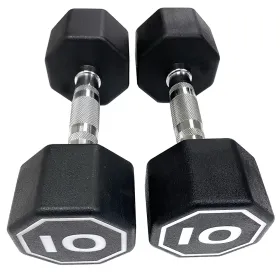 Premium Octagonal Dumbbell, Large Numbers Hard Chrome Plated Handle Dumbbells to Assist (75011586)