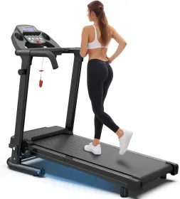 Foldable Treadmills for Home, Portable Treadmill with Handles, 2.5HP Treadmills 300 lb