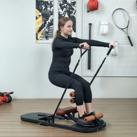 Foldable Sissy Squat Machine, Hip Thrust Machine with Push Up Stand, Multipurpose Glute (52431362)