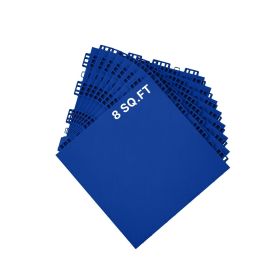Dryland Tiles for Hockey Floor Mat, 12 x 12 in 8 Pcs Interlocking Versatile Training Surface, Dance Floor Tiles