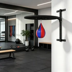Adjustable Wall Mounted Speed Bag Platform Punching Bag Training Kit for Boxing Fitness