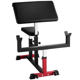 Preacher Curl Bench, Strength Training Biceps Machine, Max Load 440 LBS Home Gym