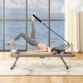 Pilates Reformer Machine For Home Gym Workout, Foldable Pilates Equipment With High (77994754)