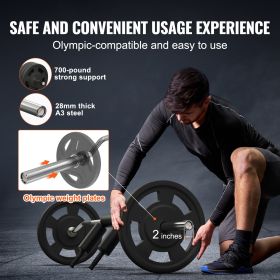 Safety Squat Bar, 700 LBS Fitness Squat Bar, Safety Squat Bar Attachment With Shoulder And