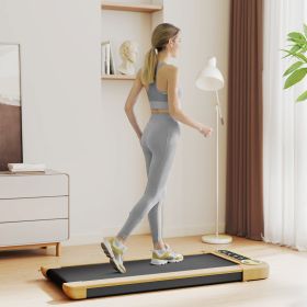 Walking Pad, Under Desk Treadmill with 17" x 43" Wide Belt, Remote Control, Bluetooth