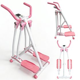 Air Walk Elliptical Machine - Foldable Cardio Cross Trainer Glider For Full-Body