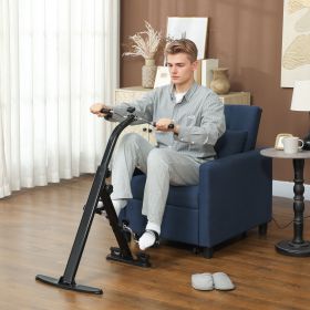 Seated Pedal Exerciser, Foldable Leg Exercise Bike with LCD Monitor for Seniors Elderly