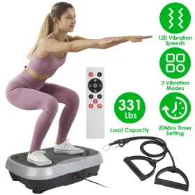 Vibration Exercise Machine With Resistant Bands Remote Control Whole Body Vibration (29187073)