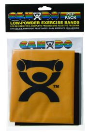 CanDo Exercise Band PEP Pack (Pack: Difficult (black, silver, gold))