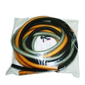 CanDo Exercise Tubing PEP Pack (Pack: Difficult (black, silver, gold))
