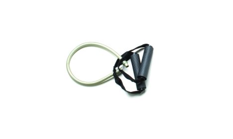 CanDo Exercise Tubing with Handles, 18 in (Resistance: Silver, 18 in)