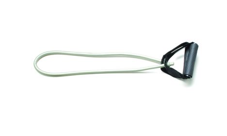 CanDo Exercise Tubing with Handles, 36 in (Resistance: Silver, 36 in)